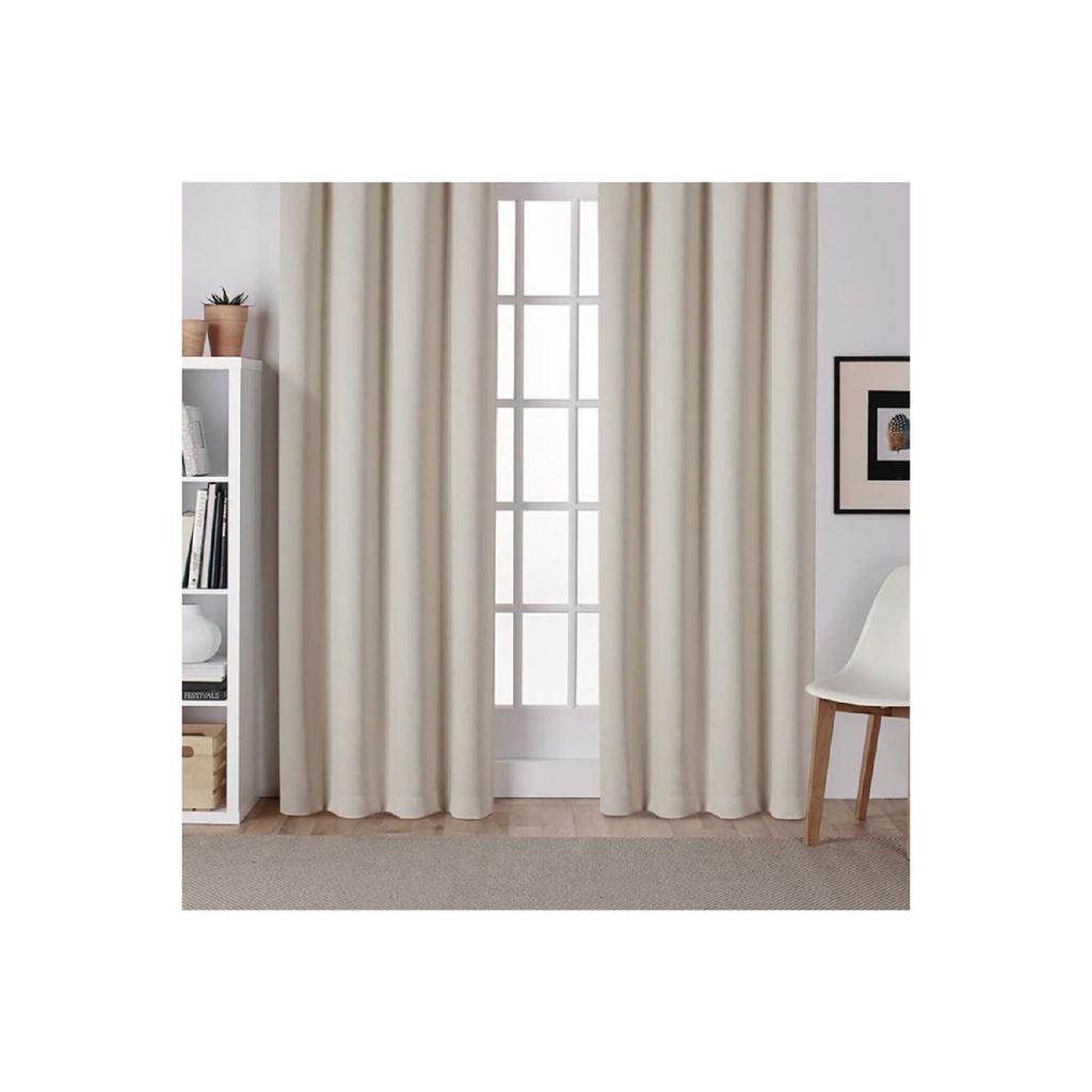 Солнечная атласная занавеска Brilliant Brand 1. Качественный цвет экрю, прямой плиссе