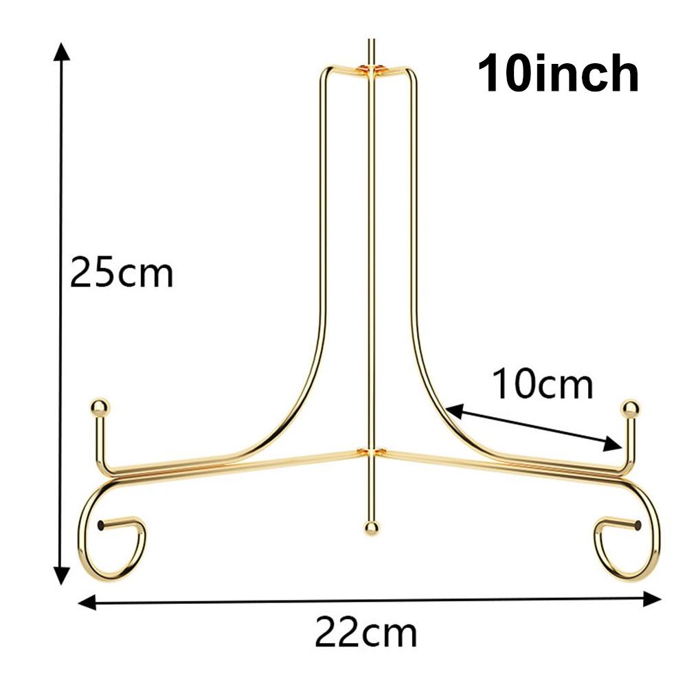 4 6 8 10 12inch Plate Stands Foldable Photo Pedestal Durable Metal Easel Rack  Bowl Picture Frame