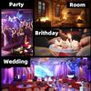 2025 Новые светодиодные 6-лучевые с 72 узорами сценические огни USB с питанием DJ пульт дистанционного управления стерео вечеринка свадьба декоративная лампа KTV диско огни