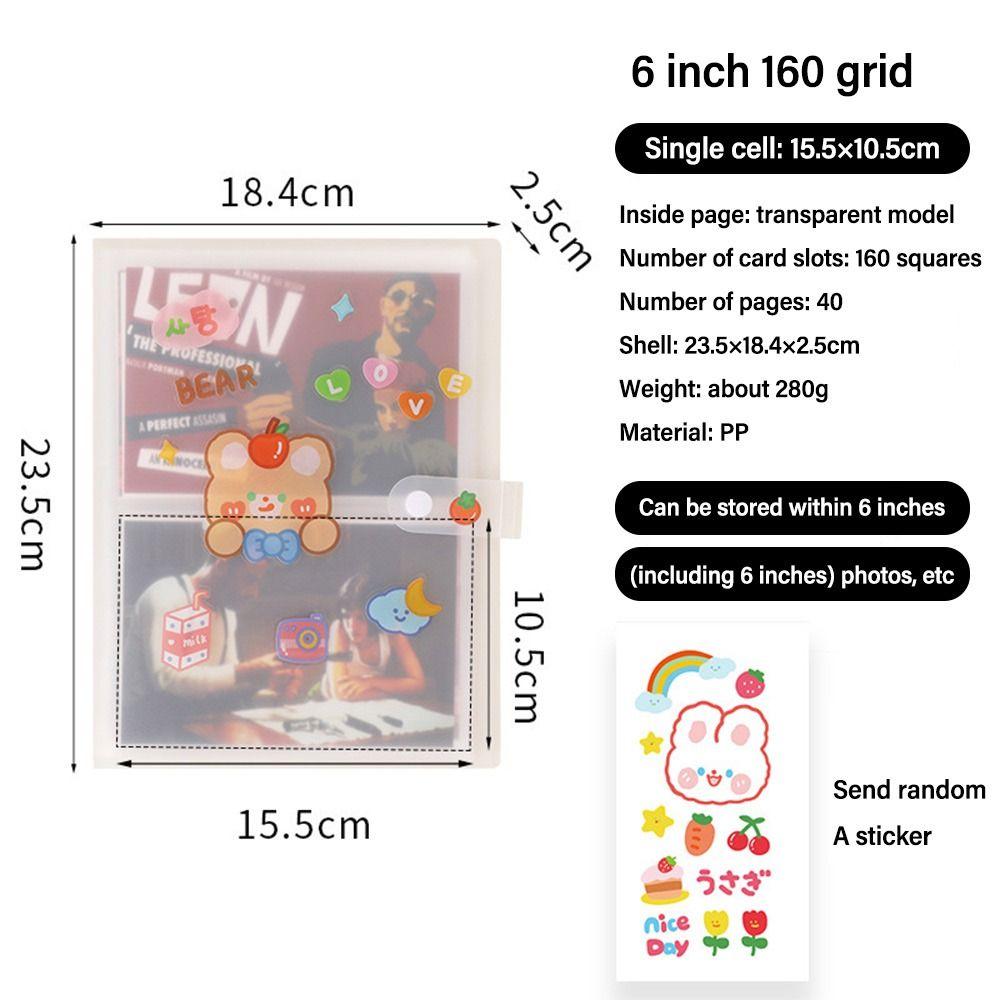 ПВХ Фотоальбом Прозрачный Альбом для Фотографий Айдолов Высококачественный Держатель для Фотокарточек