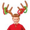 5Pcs/set Blow-Up Inflatable Reindeer Antler Hat 4 Rings Christmas Holiday Game