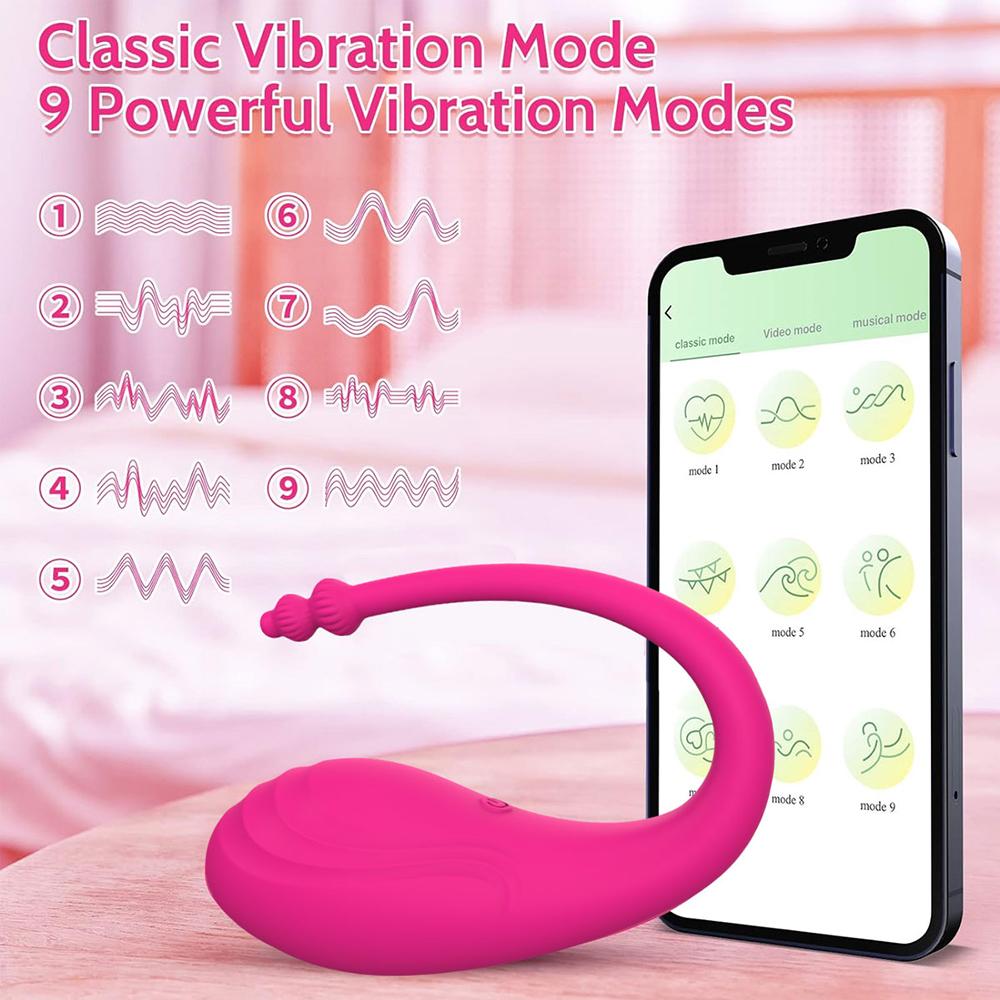 9 Speed APP Controlled Vaginal Vibrators G Spot Anal Vibrating Egg Massager Wearable Stimulator Adult Sex Toys for Women Couples