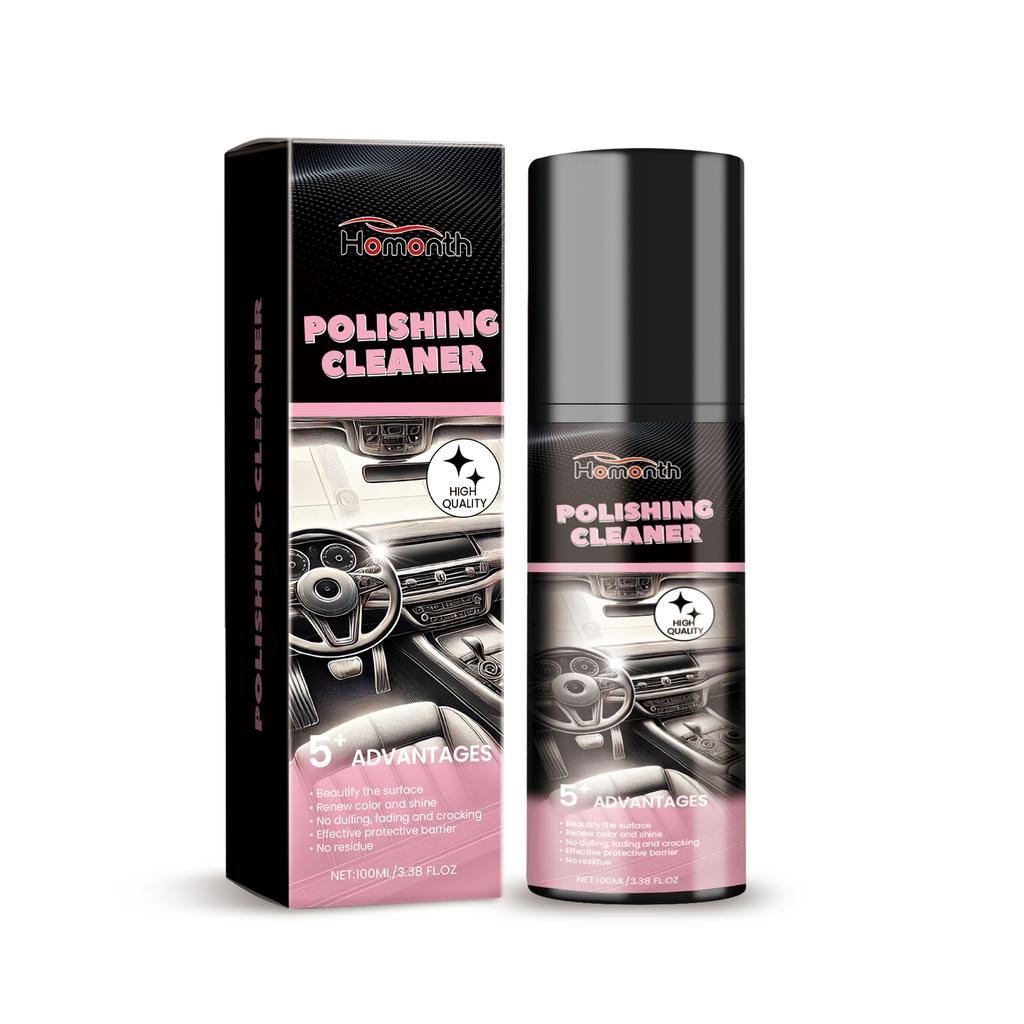Premium Interior Cleaning Agent For Vehicles Protective Fade-Resistant Repair And Polishing Agent Premium Car Care Cleaning Spra