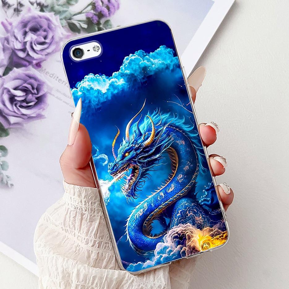 Для Apple iPhone 5 5S Чехол iPhoneSE Роскошный Чехол с Рисунком Цветов Мягкий Силиконовый Чехол для Телефона Для iPhone SE 2020 2022 iPhone5 Fundas