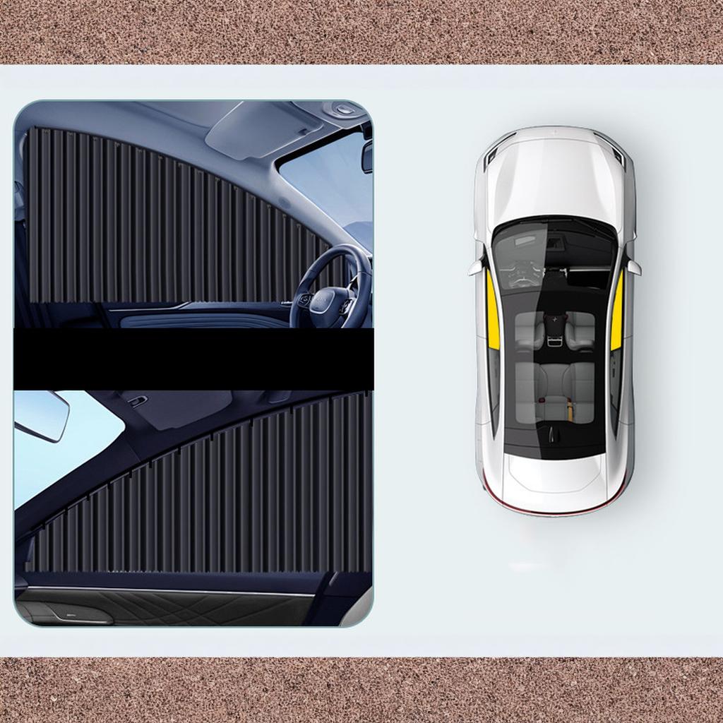 Car Side Window Sun Shades - Privacy Magnetic Black 2 Pcs Covers Blinds Curtains - Auto Accessories Sunshades Keeps Cooler Screen for Baby Sleeping