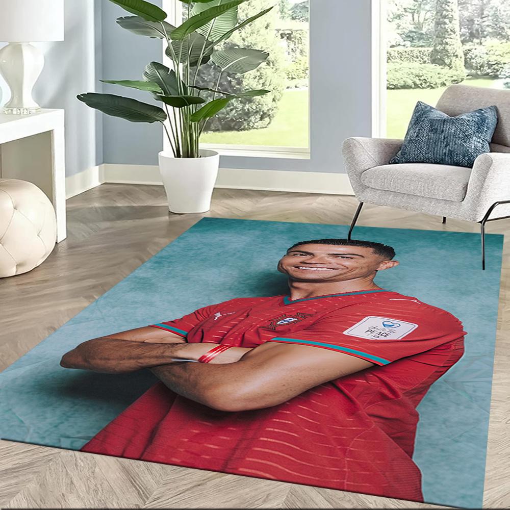 Cristiano Ronaldo 121 Floor Rug Office Rug Design for Balcony Study room Entryway Outdoor Anti-slip Rug Anime Office Decor Gift for Festivals