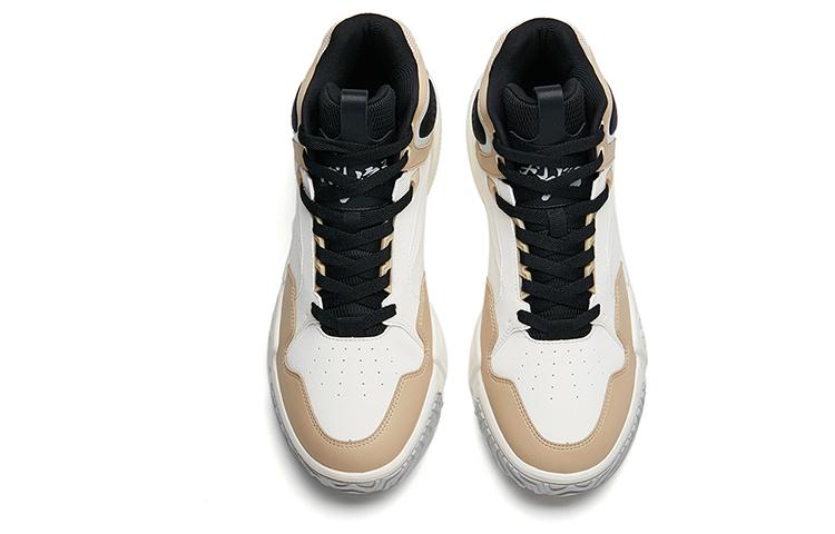 Men's Sneakers Anta Flame High top Skateboard Shoes Men's White Brown