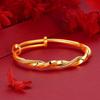 Корейская версия винтажные золотые браслеты цвета ниши дизайн витые модные аксессуары свадебные украшения J4X7