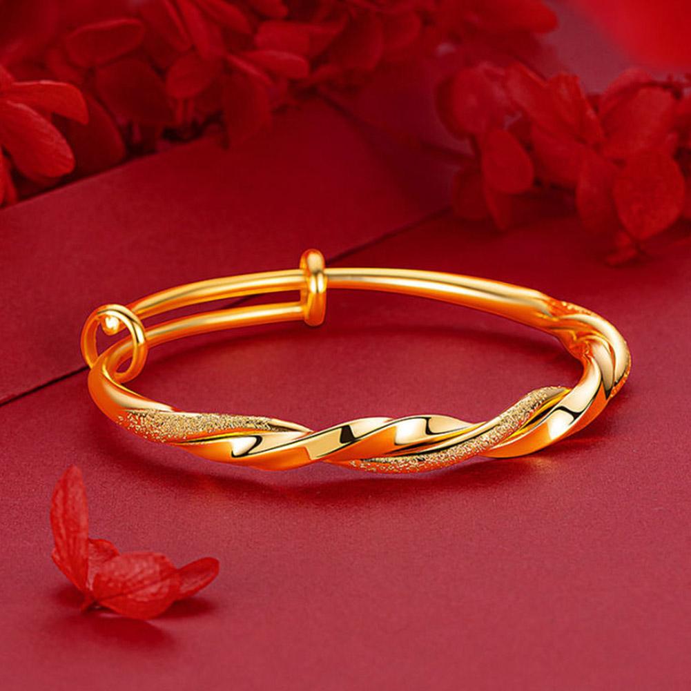 Корейская версия винтажные золотые браслеты цвета ниши дизайн витые модные аксессуары свадебные украшения J4X7