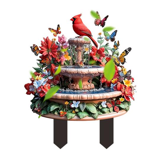 Decorative Garden Inserts Rooster Statues Waterproof UV Resistant Chickens Decorations Outdoor/Indoor Stakes