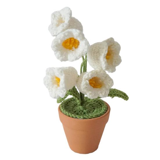 Тканые горшечные растения ручной вязки, мини-горшки для растений, связанные крючком, долговечны, легко моются, для украшения дома