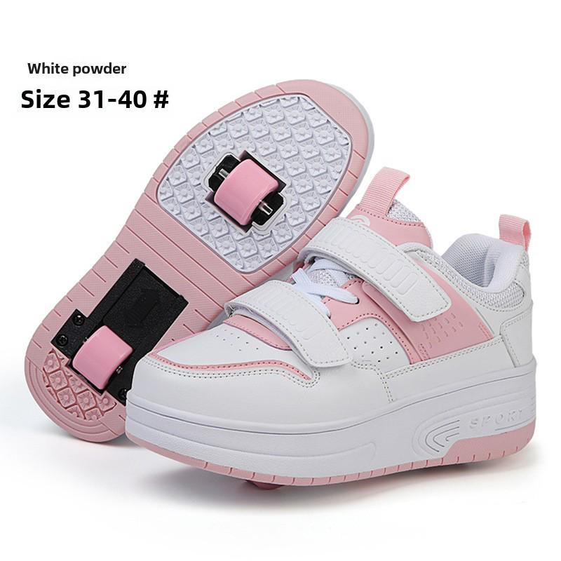 Новые модели обуви для катания на роликах: Дети и взрослые, мальчики и девочки, трансформируемые кроссовки с колесами