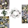 Elegant Warm White Led Rose Flower String Lights With Battery Box For Versatile Decorations
