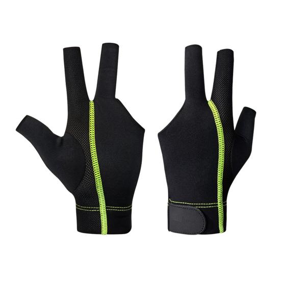 1 шт. 3-пальцевые перчатки для бильярда для левой руки, спортивная перчатка для снукера для мужчин и женщин, аксессуар для бильярдного стрелка