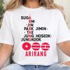 Летняя модная трендовая футболка 2026 года Arirang Swim Tour Concert Shirt, Мерч айдол-группы Bangtan, Футболка с сублимацией Kpop World Tour Swim Track 2026