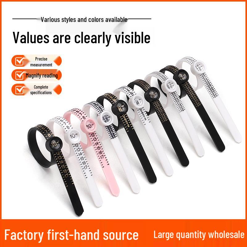 Кольцемер с лупой измерительная лента - Мягкий ремень-стиль инструмент для определения размера пальца
