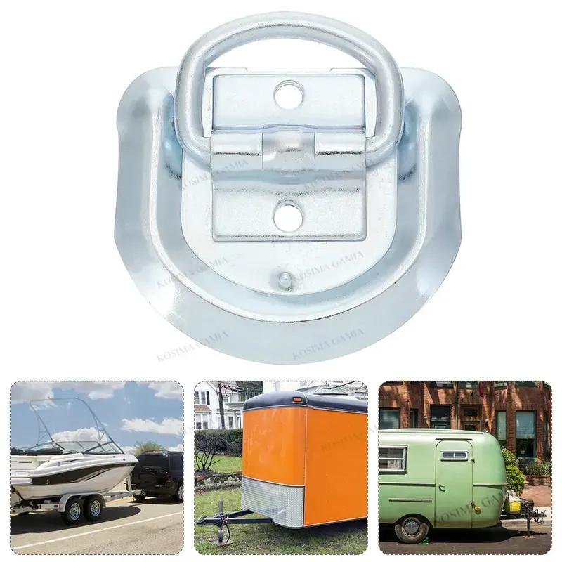 Trailer Parking Lock D Ring Tie Down Anchor Floor Hook for RV Garage Boat Trailer Car Pull Ring Cargo Buckle Straps