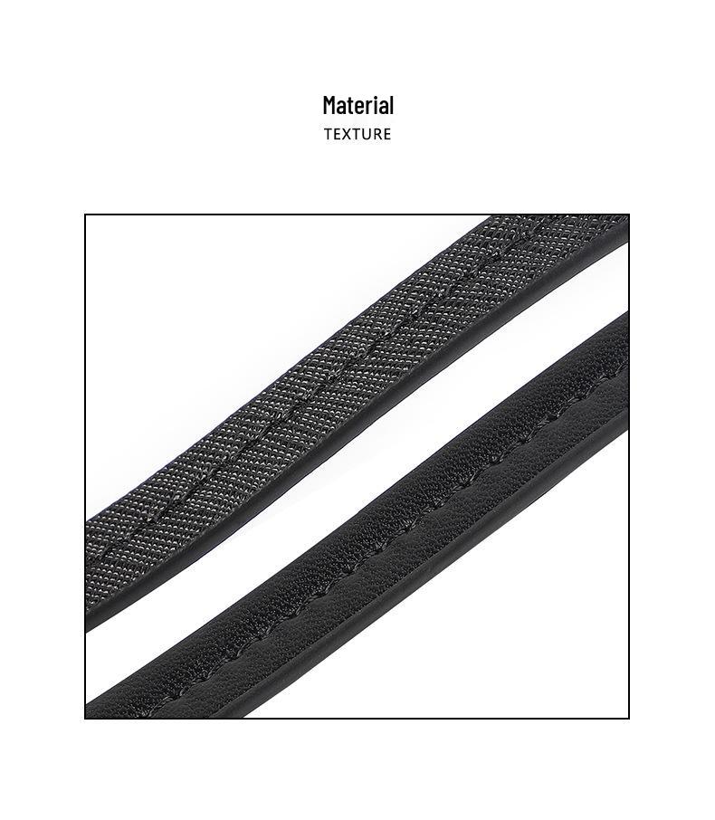 MHS-B-44 Кожаный ремешок для сумки с центральной строчкой