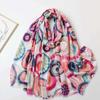 2024 Spring And Autumn Winter New Cotton And Hemp Long Thin Scarf Travel Versatile Sunscreen Warm Shawl For Women