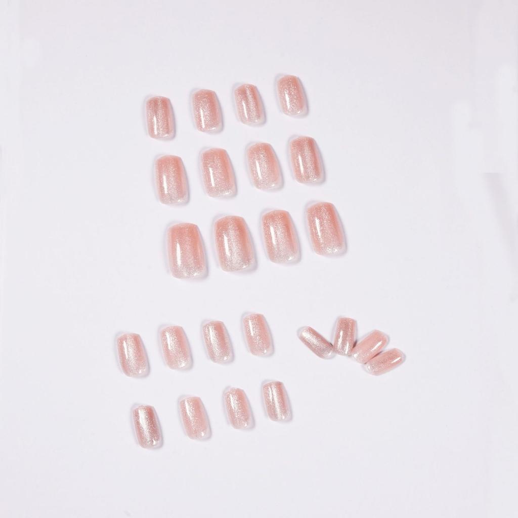 24 шт. Spar Кошачий глаз пудра Кошачий глаз накладные ногти маникюрный пластырь фототерапия ногти водонепроницаемый