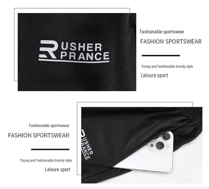 Унисекс Быстросохнущий Повседневный Летний Спортивный Костюм: Футболка с коротким рукавом и шорты для футбола и бега