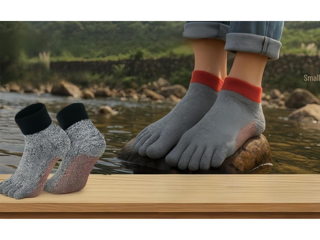 Level 5 Cut-Resistant Outdoor Sports Five-Toe Anti-Slip Socks