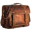 Women's Vintage Genuine Brown Leather Messenger Shoulder Cross Body Sling Bag