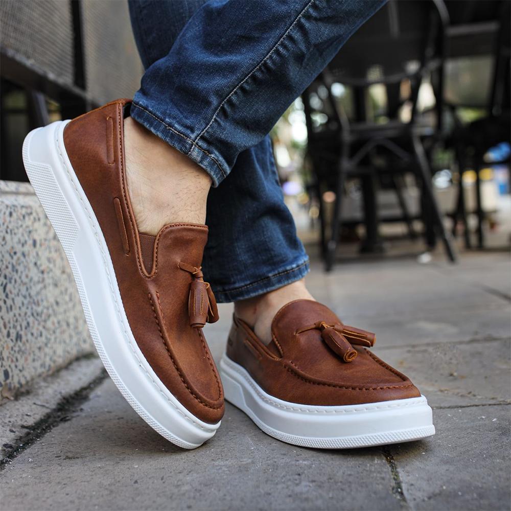 Chekich Мужская обувь, повседневная обувь, черные летние слипоны из искусственной кожи на высокой подошве, удобные модные спортивные классические свадебные офисные костюмы CH127