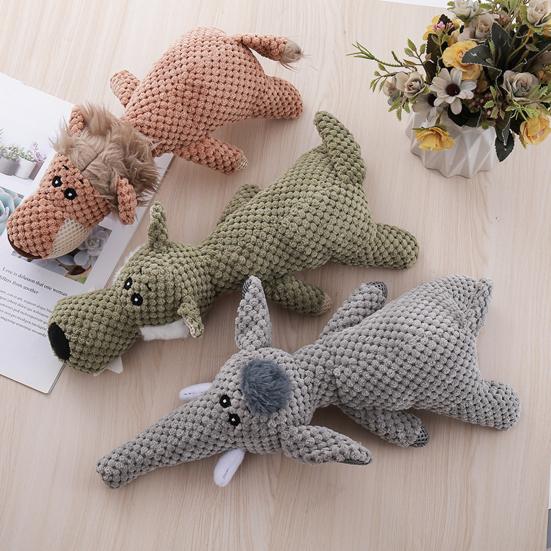 Плюшевые игрушки для собак для агрессивных любителей жевать Писклявые игрушки для собак для снятия беспокойства Прочные неразрушимые игрушки для жевания собак для игр и комфорта