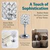 8.27x3.15in Crystal Metal Candle Holder Fireplace Home Candle Stand  Household Desktop Setup