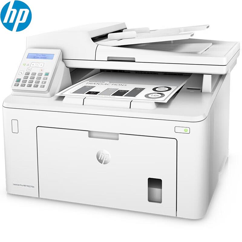 HP LaserJet Pro MFP M227fdn Black and White Multifunction Laser Printer CN plug (adapter included)