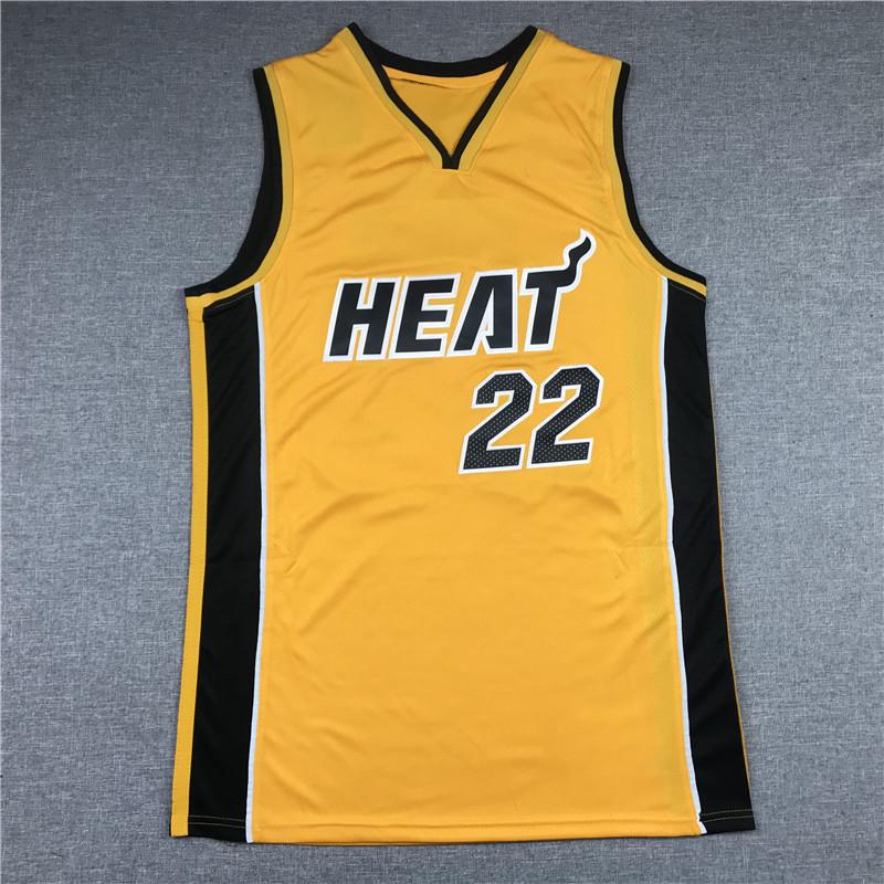 Баскетбольная майка Heat Yellow Version 3#13#14#22# Вышитая форма