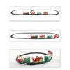 ABS Electric Train Set Battery Powered Electric Rail Cart New Railway Car Toy  Xmas Gifts