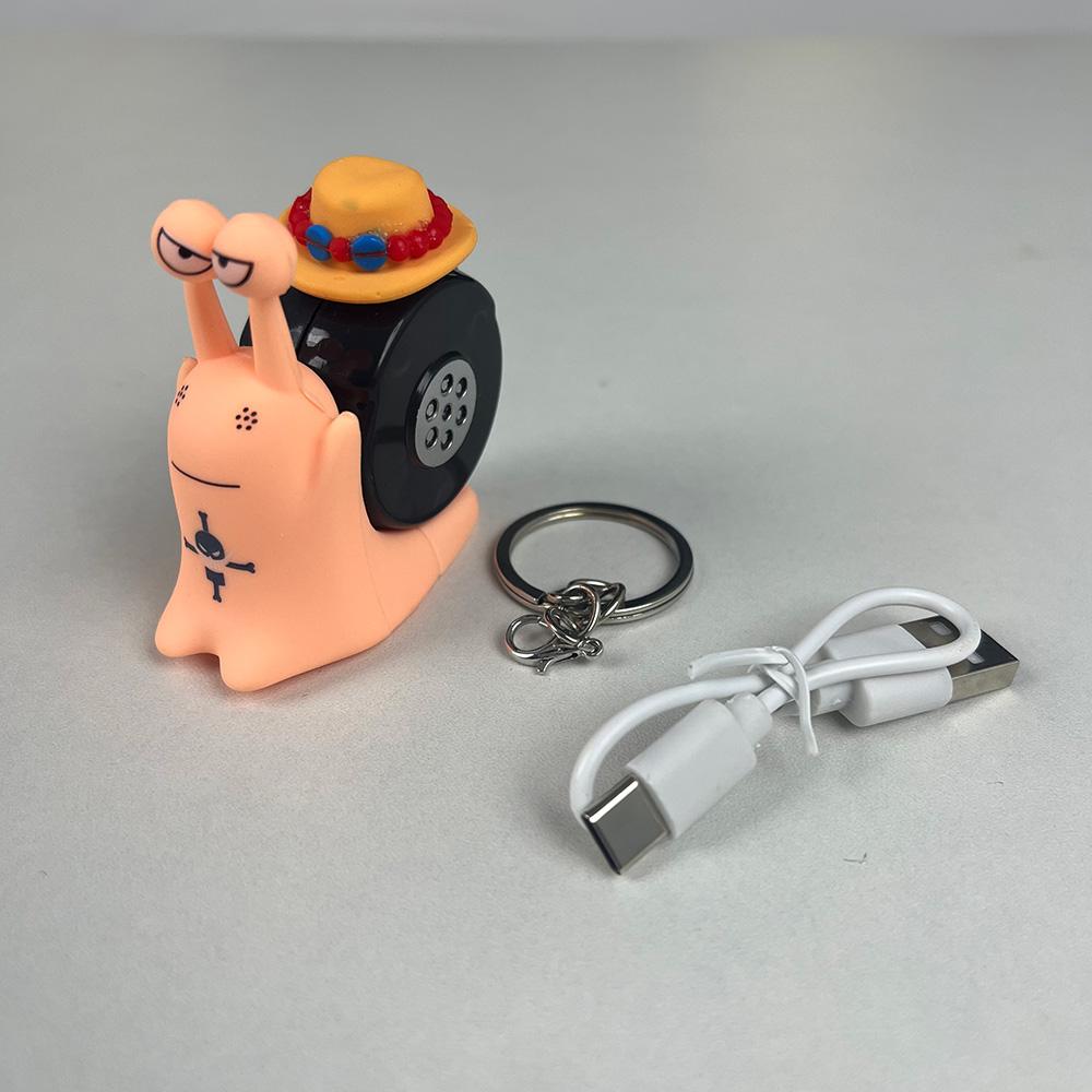 Cartoon Luffy Sabo Ace Snail Shaped Phone Can Sound Recording Toys for Children Gifts