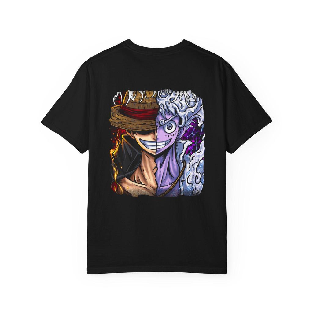 Летняя футболка с Луффи Gear 5 Аниме One Piece Графическая футболка для фанатов Аниме-рубашка One Piece Унисекс С круглым вырезом С коротким рукавом