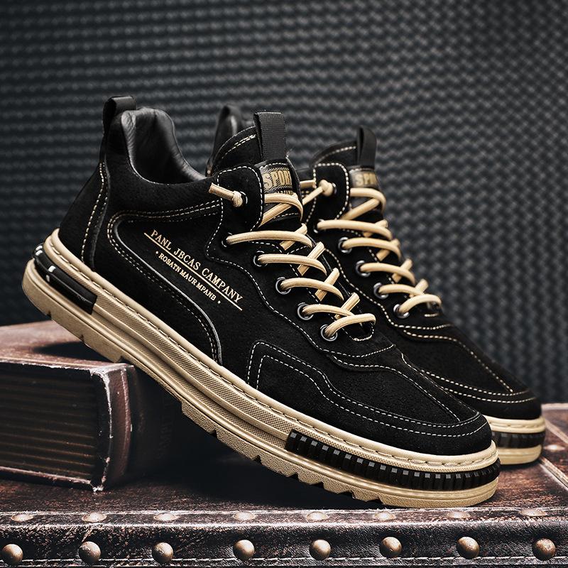 2025 New Board Shoes Korean Version of Leisure Sports Versatile Autumn Work Kitchen Spring Non-slip Men's Shoes Trendy Shoes