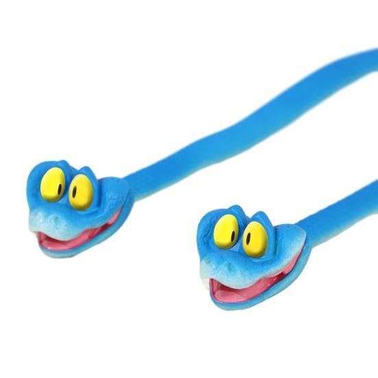 Cartoon Blue Snake Toy Realistic Poseable Snake Figurine Desk Fidget Toy Home Office Desktop Decoration Ornament Collectible Gift