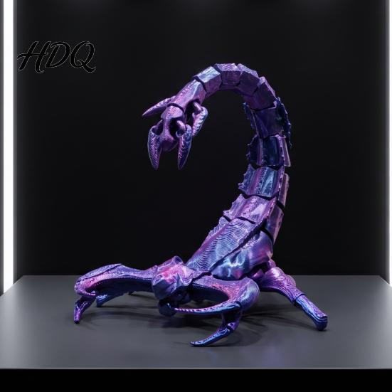 Динамичная статуэтка-дисплей 3D-печатная игрушка Морское Чудовище Многосуставная шарнирная фигурка Гибкое мифическое глубоководное существо Устойчивая модель-подставка Игрушка-антистресс