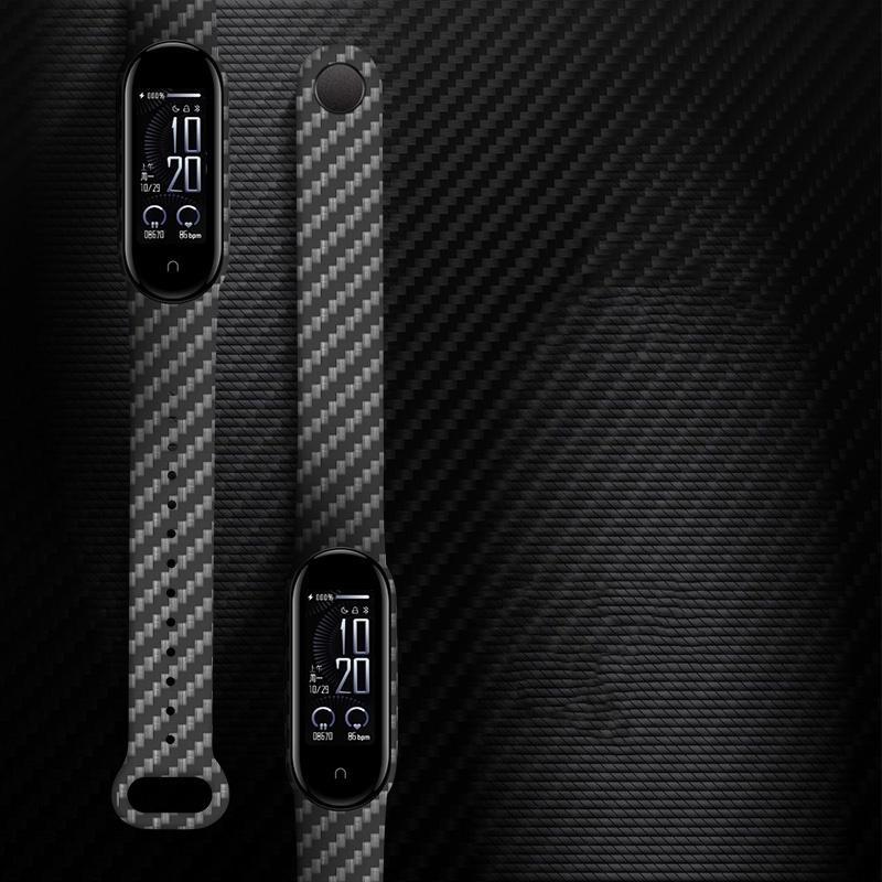YuiYuKa ремешок из углеродного волокна для Xiaomi Mi Band 7 6 5 4 3 спортивный силиконовый браслет Miband Band7 Band6 Band5 для Xiaomi Mi Band 7 6 5 4 3 браслет