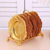 Iron Art Toast Bread Rack Restaurant Home Bread Holder 6 Slices Food Display Tool For Restaurant Kitchen Accessories