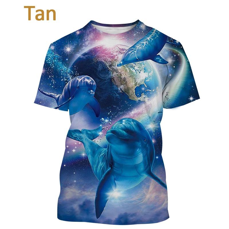 Футболка с дельфином 2022 года, женская повседневная модная дышащая футболка с коротким рукавом, уличный топ с изображением морского животного эльфа