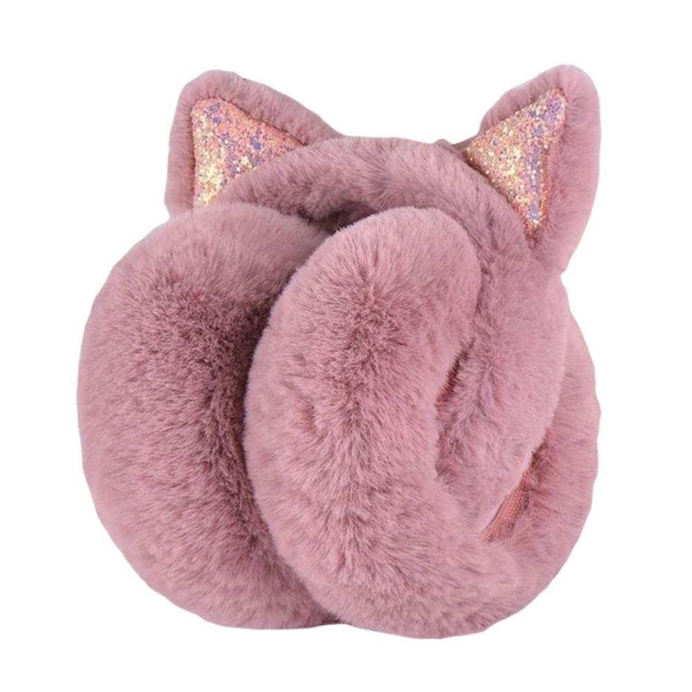 Cute Rabbit Design Animal Ear Earflap Hat Thickened Foldable Design Beanie Cap Cartoon Pattern Korean Style
