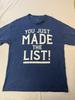 WWE Chris Jericho T-shirt List of Jericho Tee XL