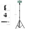 Складной штатив Live Photo Blogger для iPhone, Huawei, мобильных телефонов, смартфонов, штативов для телефонов 18, 50, 150, 190 см, подставка для камеры