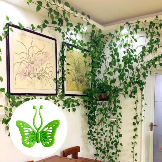 20 шт./компл. зажим для вьющихся растений самоклеящиеся немаркирующиеся настенные зажимы для вьющихся растений для балкона