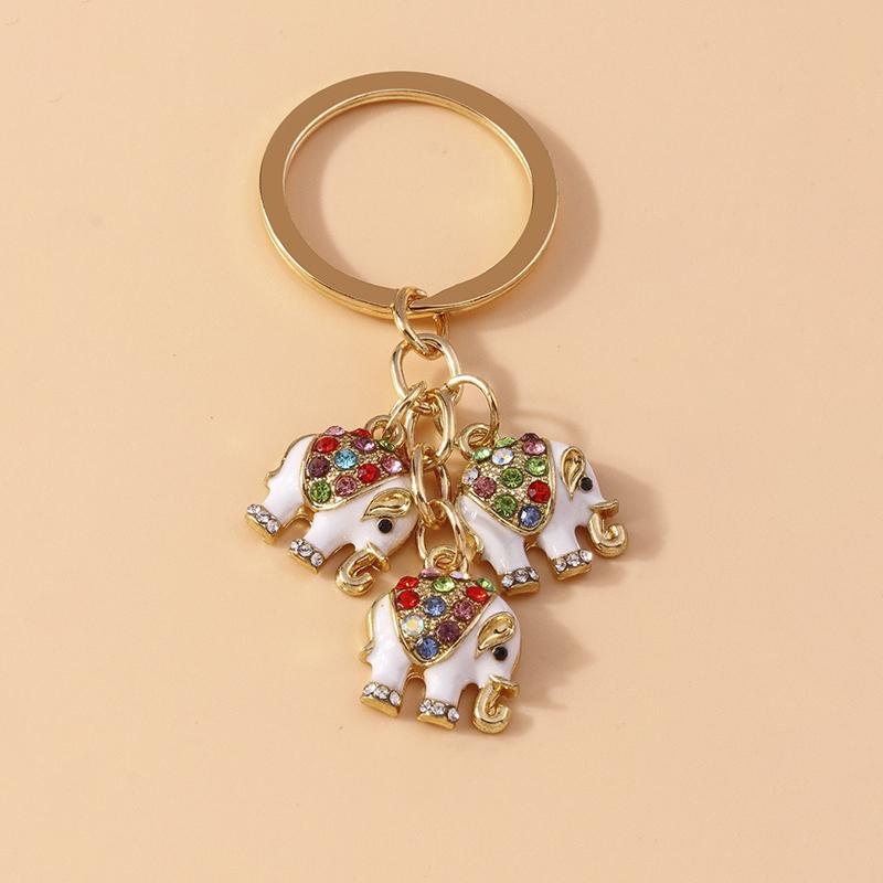 Cute Enamel Ladybug Keychain Animal Keyring Pendants for Car Key Holder Women Girls Handbag Accessories DIY Jewelry Gift
