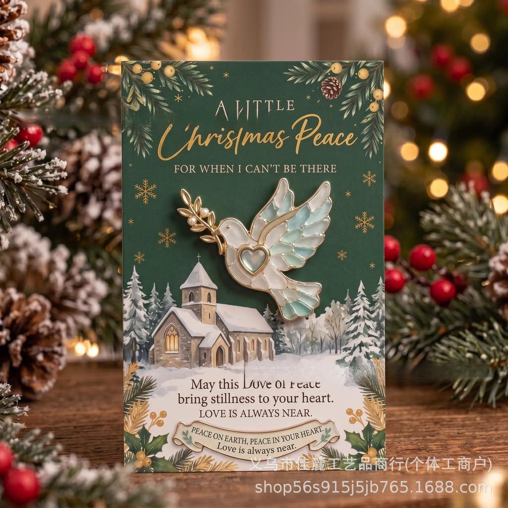 Portable Keepsake Card With A Detachable Christmas Hug Card
