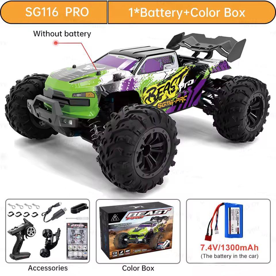 SG116MAX 80 км/ч Высокоскоростная RC Машинка Бесколлекторная 4WD Внедорожник Дрифт Машина на Радиоуправлении 1:16 Профессиональных Гоночных Машин SG116PRO 40 км/ч