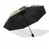 1pc Outdoor Umbrella with Chibi Characters | Automatic Opening & Closing | Portable 3-Fold Design | 8-Rib Iron Frame | Perfect Gift for Fans, Tra