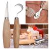 1 or 2pcs Kit Stainless Steel Woodcarving Cutter DIY Woodwork Sculpting Tool for Spoon Carving Woodcutting Tools Kit Hand Tools